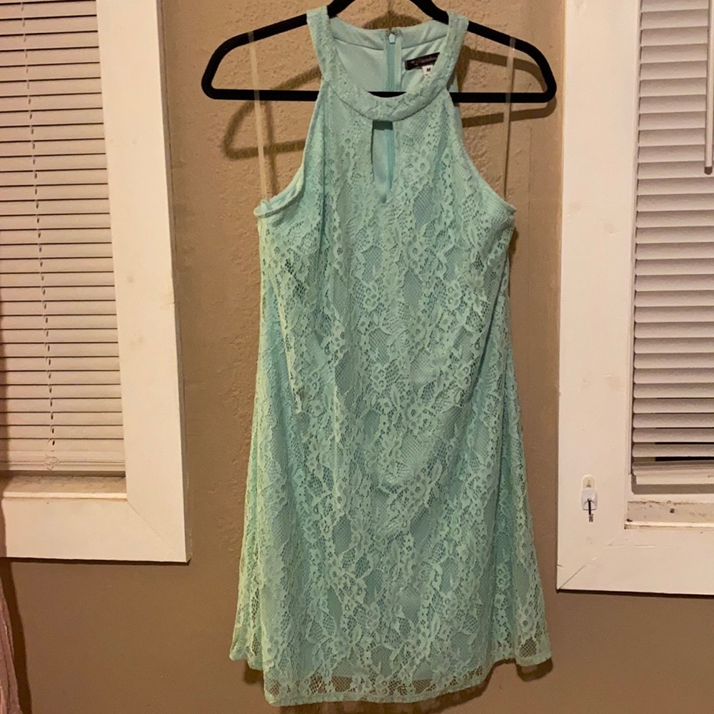 Light blue lace dress
